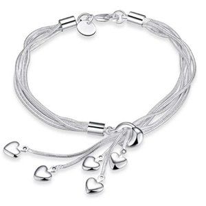 Incomparable Love Heart Charm Bracelet